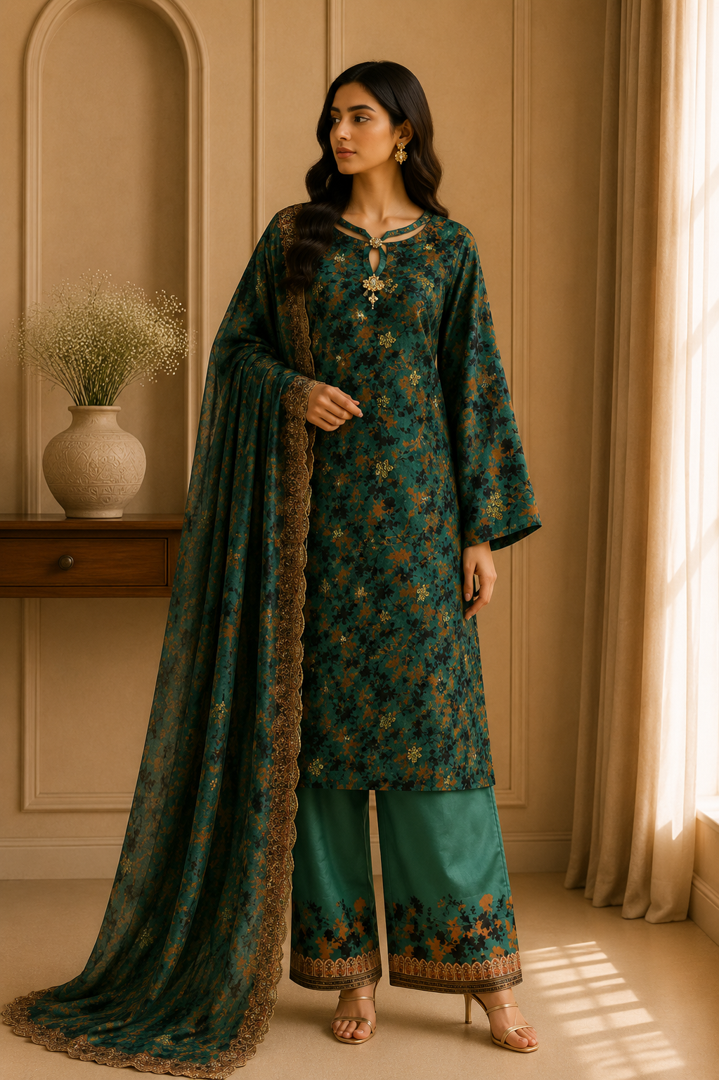 Zareen teal
