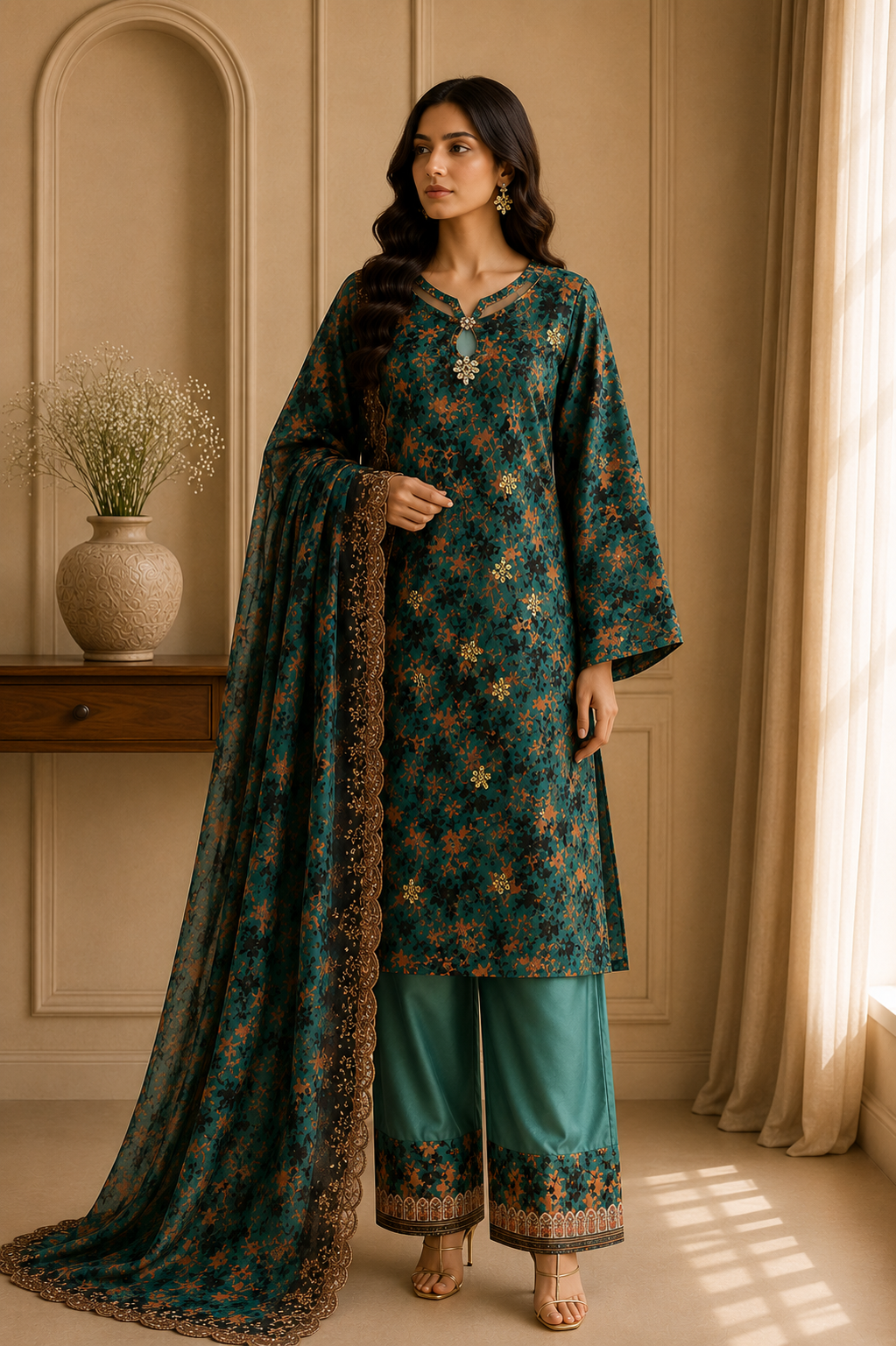 Zareen teal